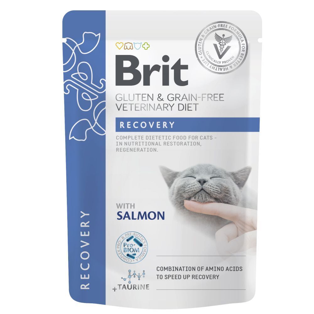 Вологий корм для котів Brit Veterinary Diet Recovery 85 г - лосось Вологий корм для котів Brit Veterinary Diet Recovery 85 г - лосось