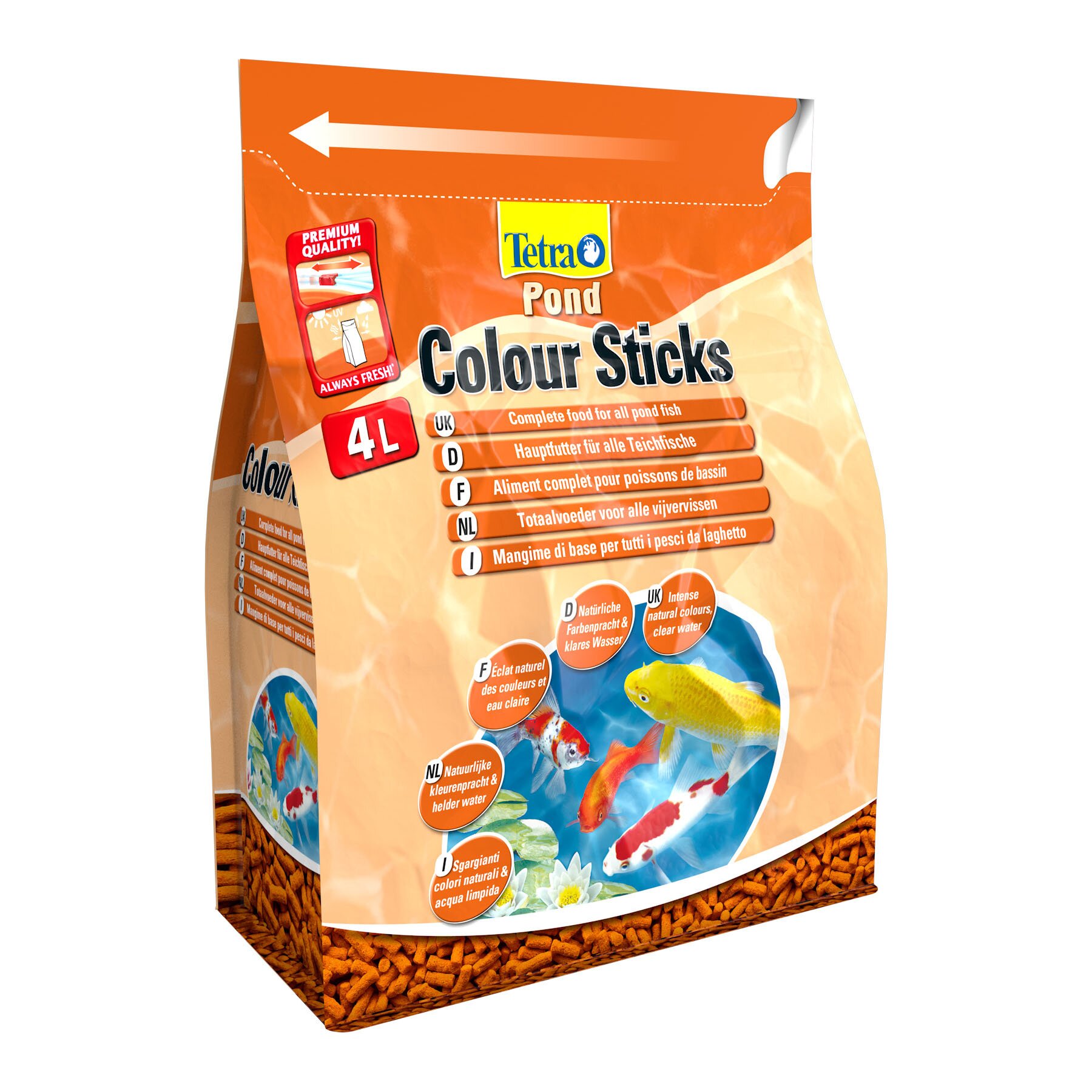 Сухий корм для ставкових риб Tetra в паличках «Colour Sticks» 4 л (для всіх ставкових риб) Сухий корм для ставкових риб Tetra в паличках «Colour Sticks» 4 л (для всіх ставкових риб)