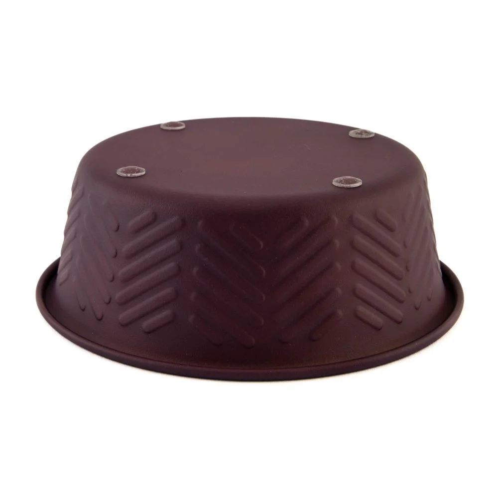 ArjanImpex Premium Chevron Emboss миска металлическая для кошек 470 мл - коричневий