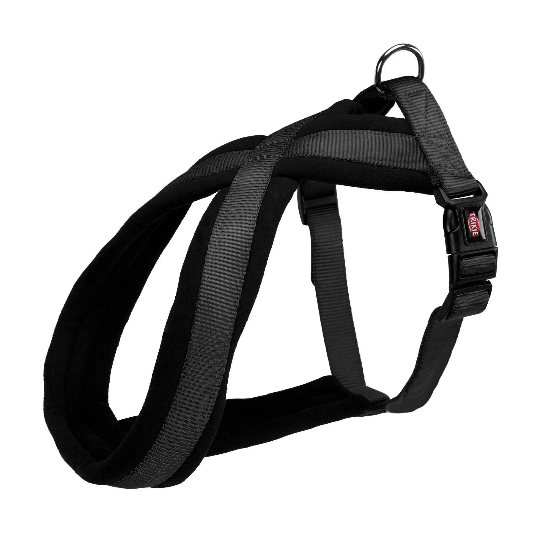 Trixie Premium Touring Harness шлейка для собак M - черная Trixie Premium Touring Harness шлейка для собак M - черная