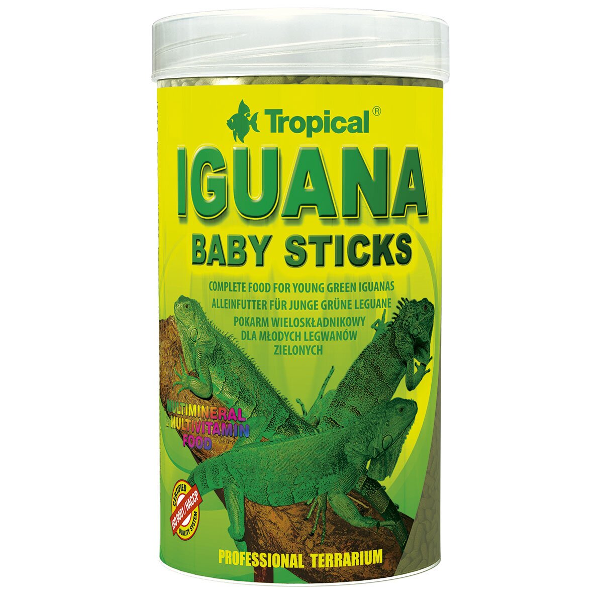 Сухой корм для молодых зеленых игуан Tropical в палочках «Iguana Baby Sticks» 250 мл Сухой корм для молодых зеленых игуан Tropical в палочках «Iguana Baby Sticks» 250 мл