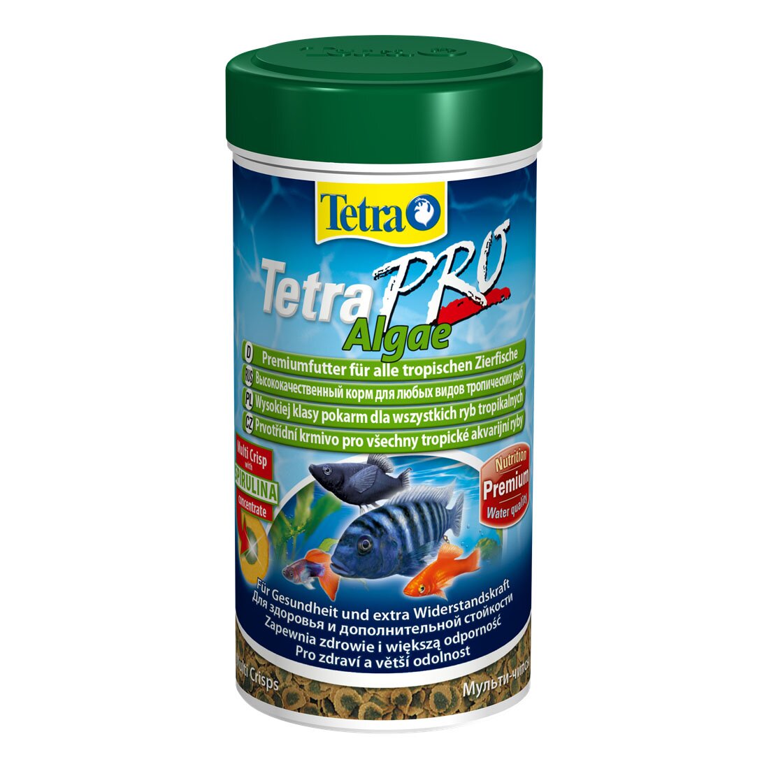 Сухий корм для акваріумних риб Tetra в чипсах «TetraPro Algae» 100 мл (для травоїдних риб)