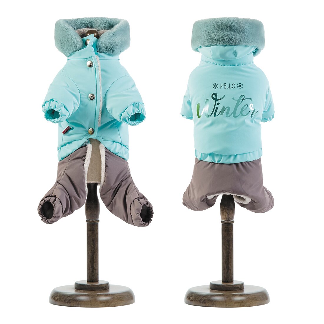 Костюм для собак Pet Fashion «Барни» XXS (голубой)