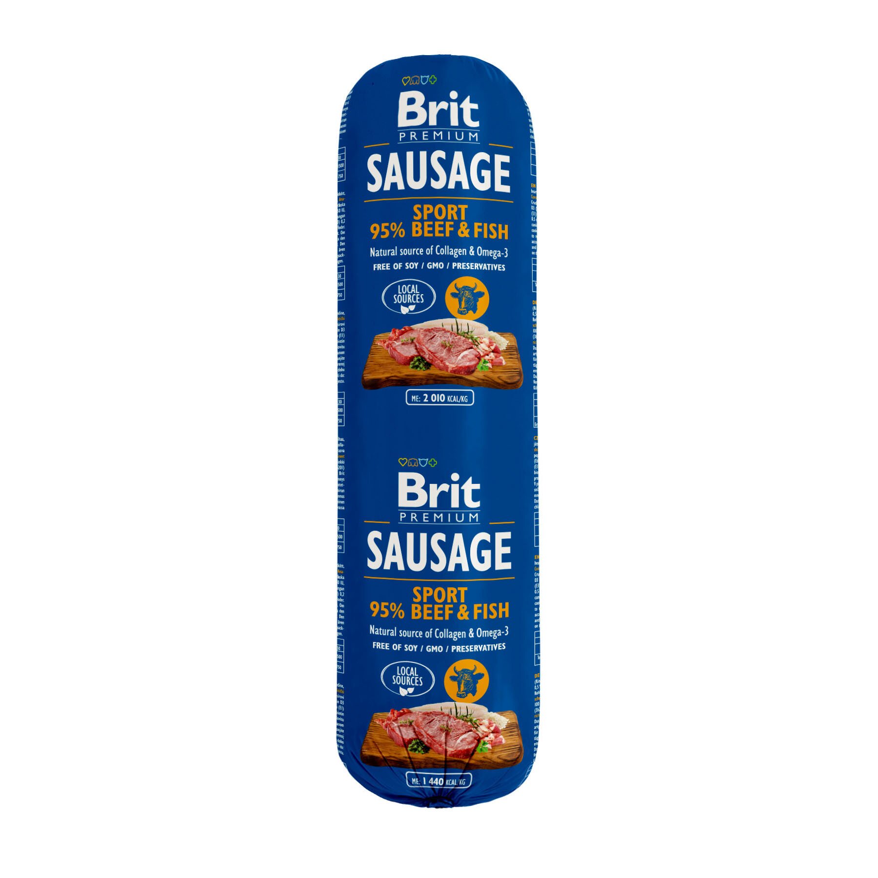 Влажный корм для активных собак Brit Premium Sausage Beef & Fish 800 г (говядина и рыба) Влажный корм для активных собак Brit Premium Sausage Beef & Fish 800 г (говядина и рыба)