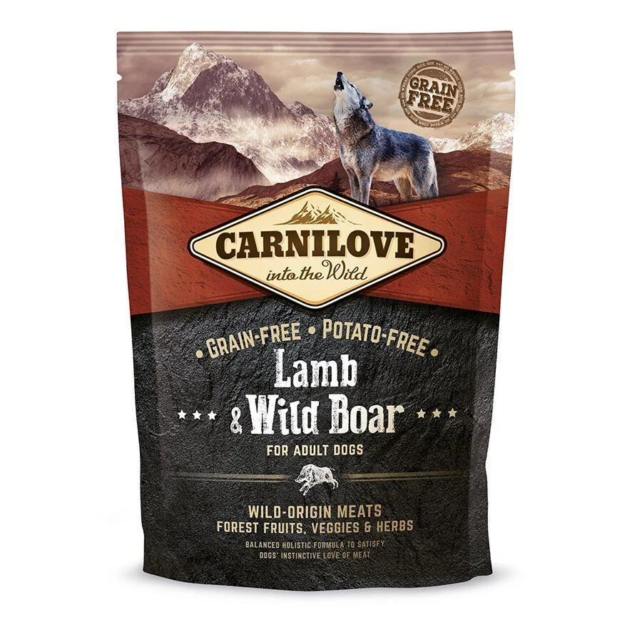 Сухой корм для собак Carnilove Lamb & Wild Boar 1,5 кг - ягненок и кабан Сухой корм для собак Carnilove Lamb & Wild Boar 1,5 кг - ягненок и кабан