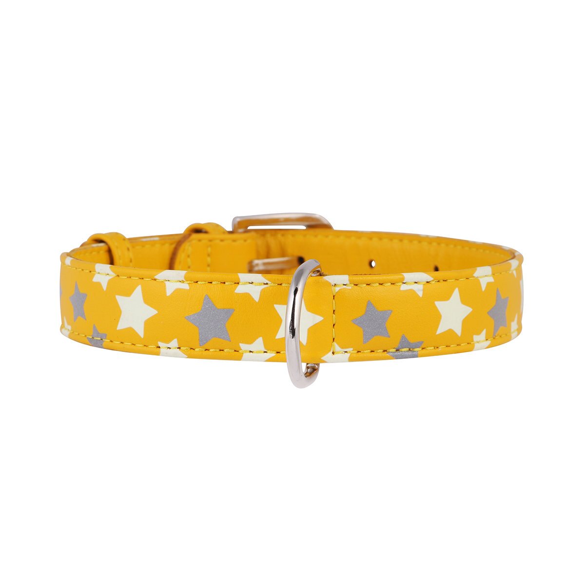 Нашийник Collar шкіряний з зірочками «Glamour» (Гламур) 30-39 см / 20 мм (кольори в асортименті)