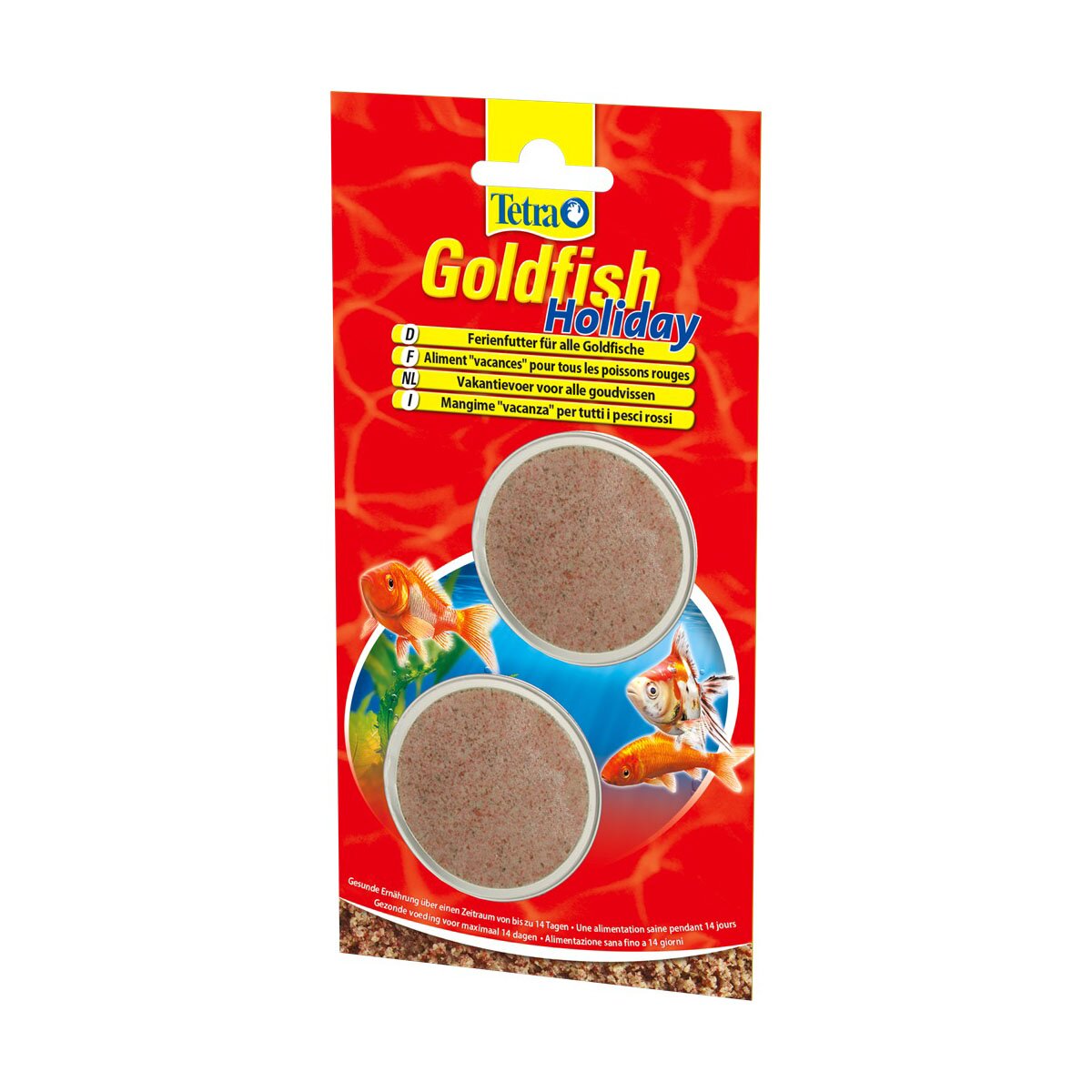 Сухий корм для акваріумних золотих риб Tetra «Goldfish Holiday» 24 г / 2 шт. (на період тривалої відсутності)