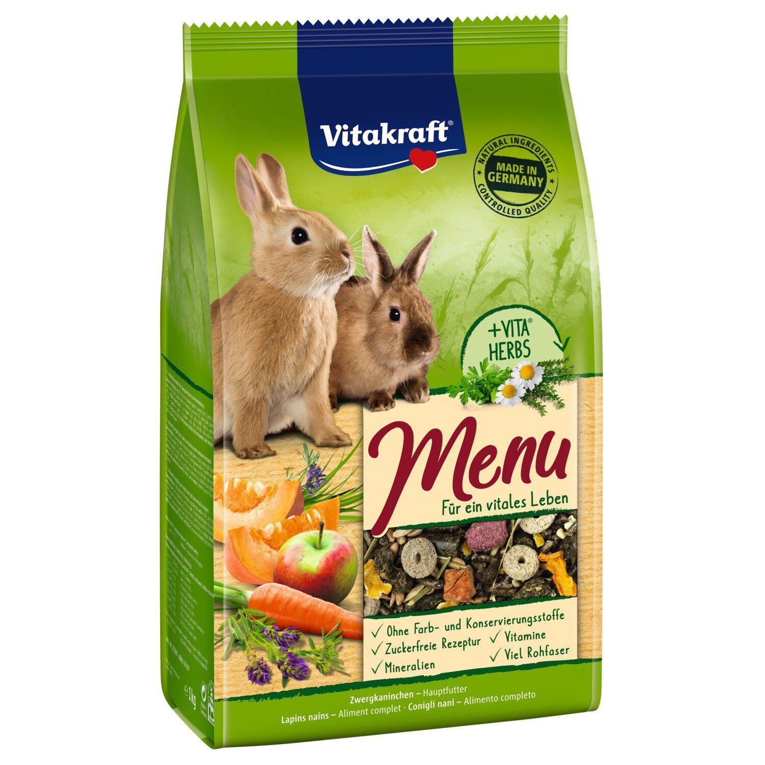 Корм для кроликів Vitakraft Premium Menu 3 кг - асорті
