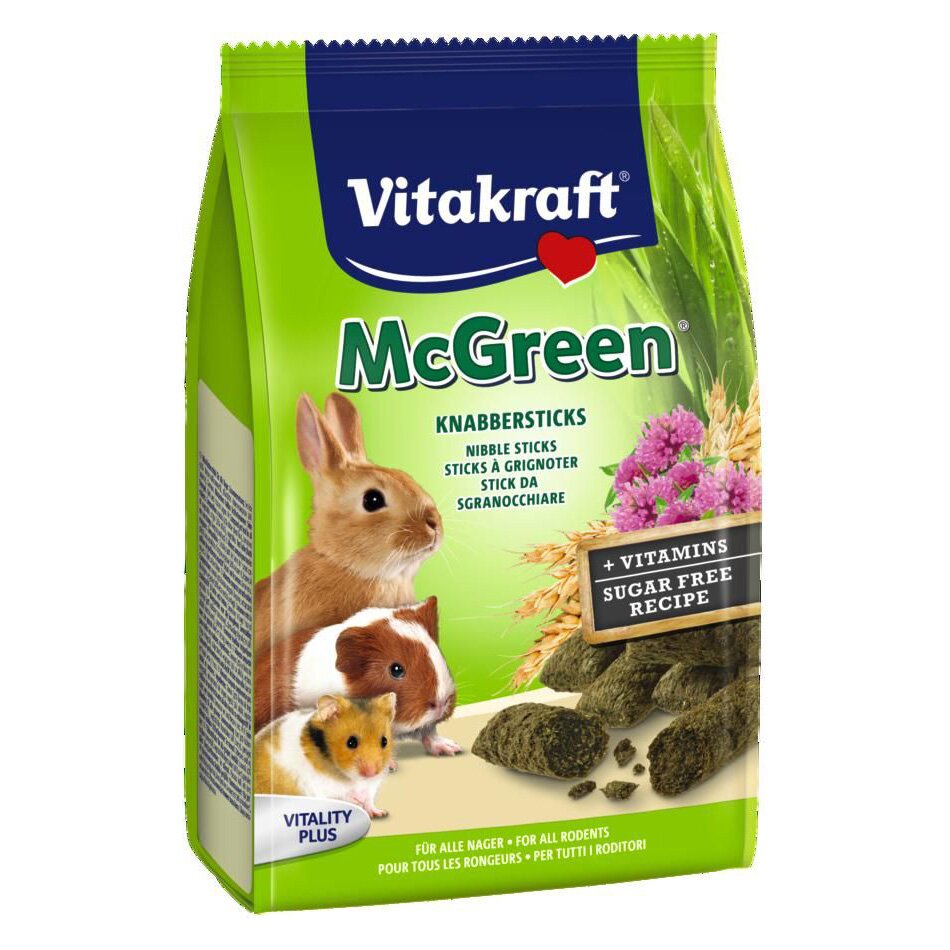 Лакомства для грызунов Vitakraft «McGreen» 50 г (люцерна) Лакомства для грызунов Vitakraft «McGreen» 50 г (люцерна)