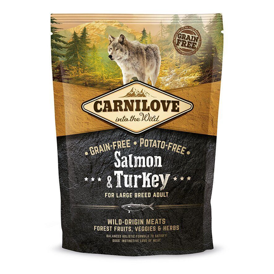 Сухий корм для собак Carnilove Large Breed Adult 1,5 кг - лосось та індичка Сухий корм для собак Carnilove Large Breed Adult 1,5 кг - лосось та індичка