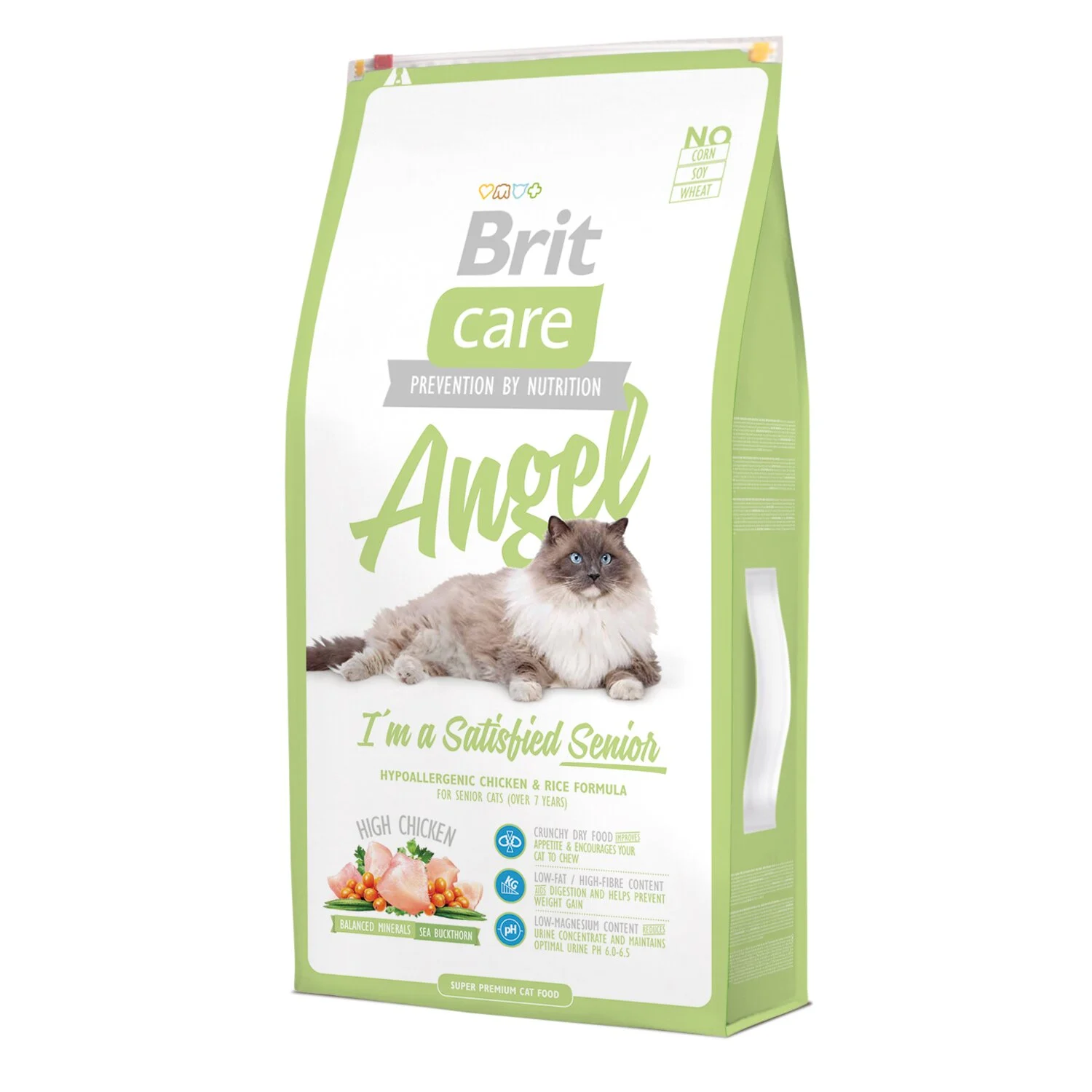 Сухой корм для пожилых кошек Brit Care Cat Angel I am Delighted Senior 7 кг - курица и рис Сухой корм для пожилых кошек Brit Care Cat Angel I am Delighted Senior 7 кг - курица и рис