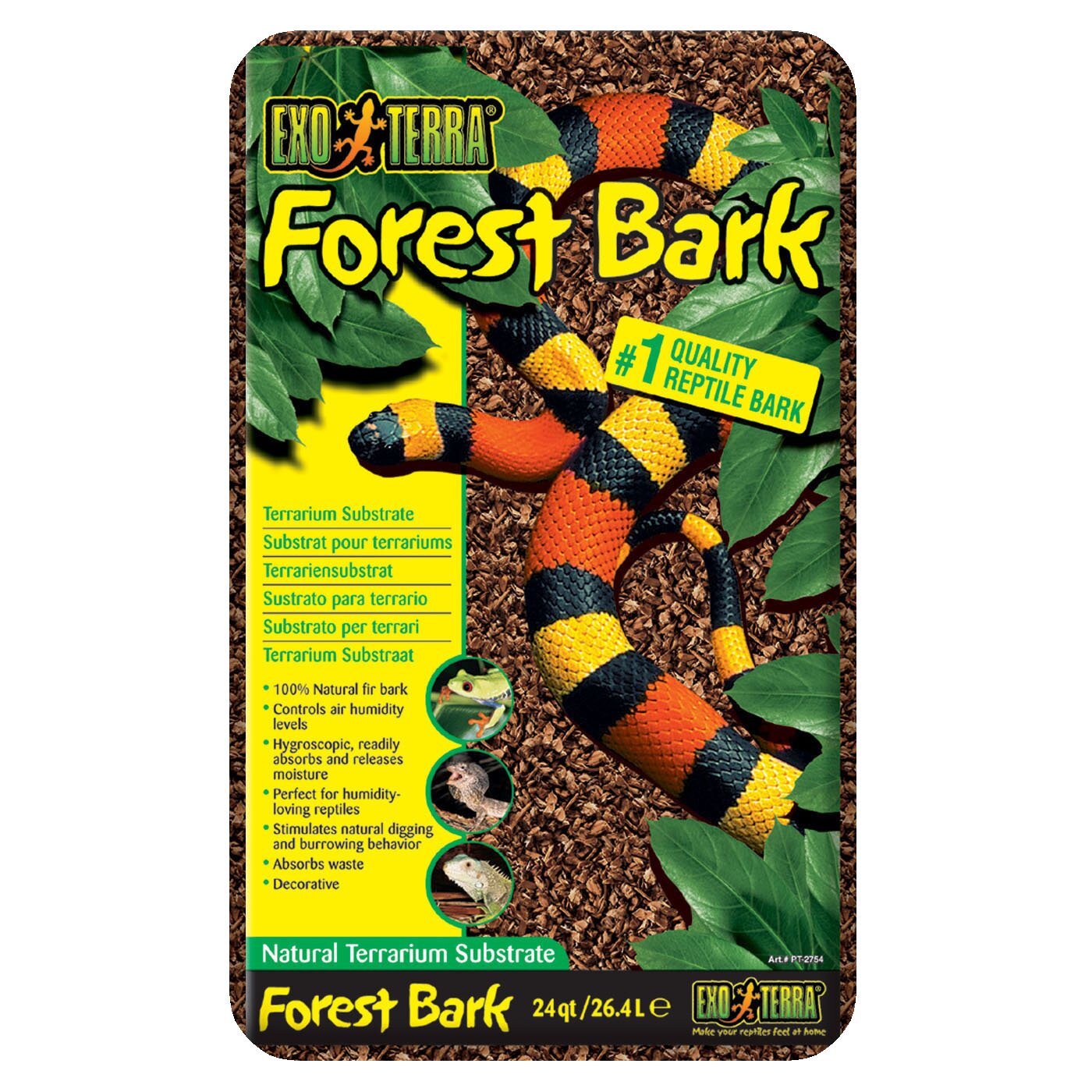 Наповнювач для тераріума Exo Terra «Forest Bark» 26,4 л (кора ялиці) Наповнювач для тераріума Exo Terra «Forest Bark» 26,4 л (кора ялиці)