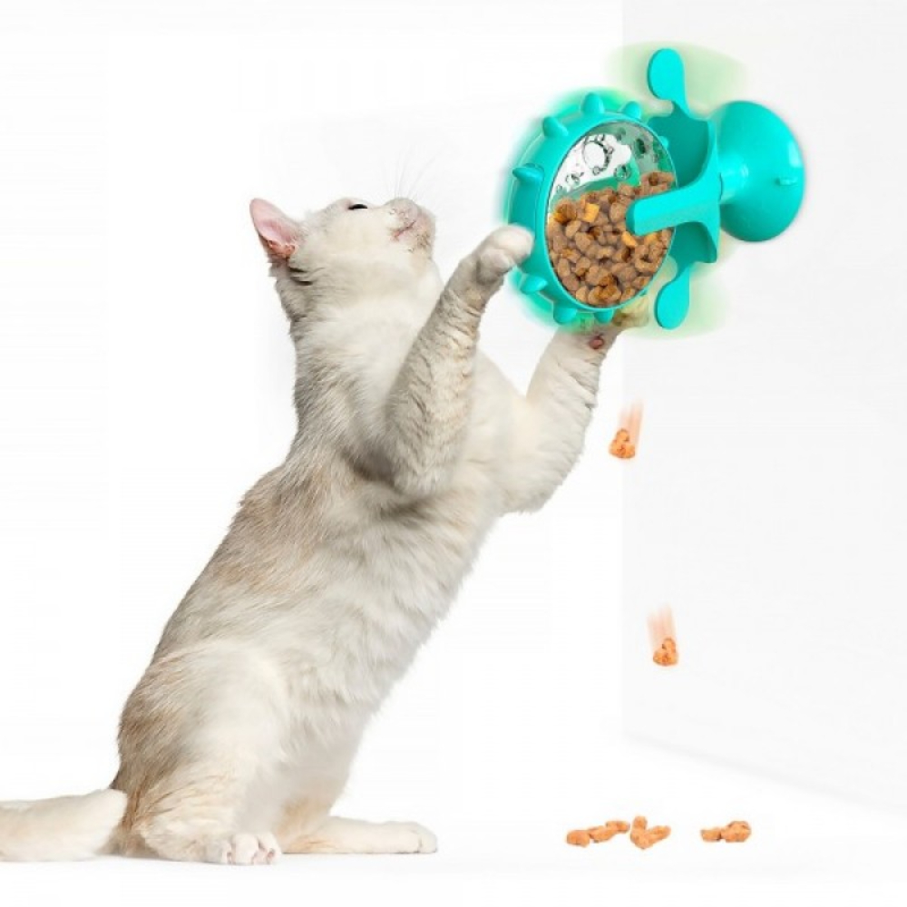 Pet Fun Колесо іграшка для котів 74х138х163 мм - блакитний Pet Fun Колесо іграшка для котів 74х138х163 мм - блакитний
