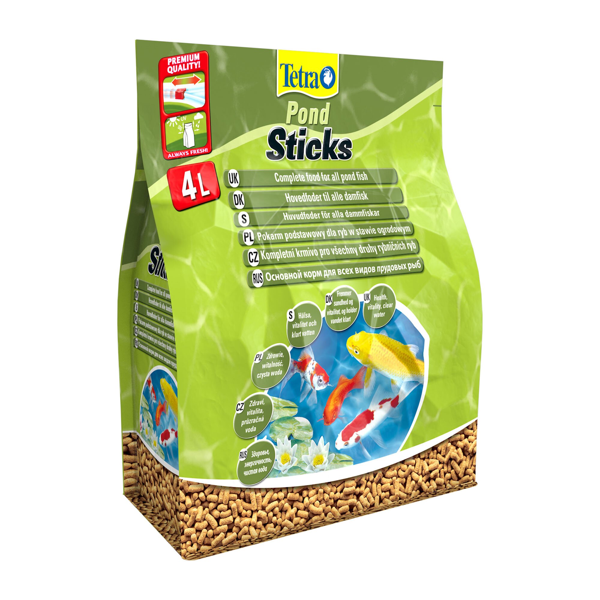 Сухий корм для ставкових риб Tetra в паличках «Pond Sticks» 4 л (для всіх ставкових риб) Сухий корм для ставкових риб Tetra в паличках «Pond Sticks» 4 л (для всіх ставкових риб)