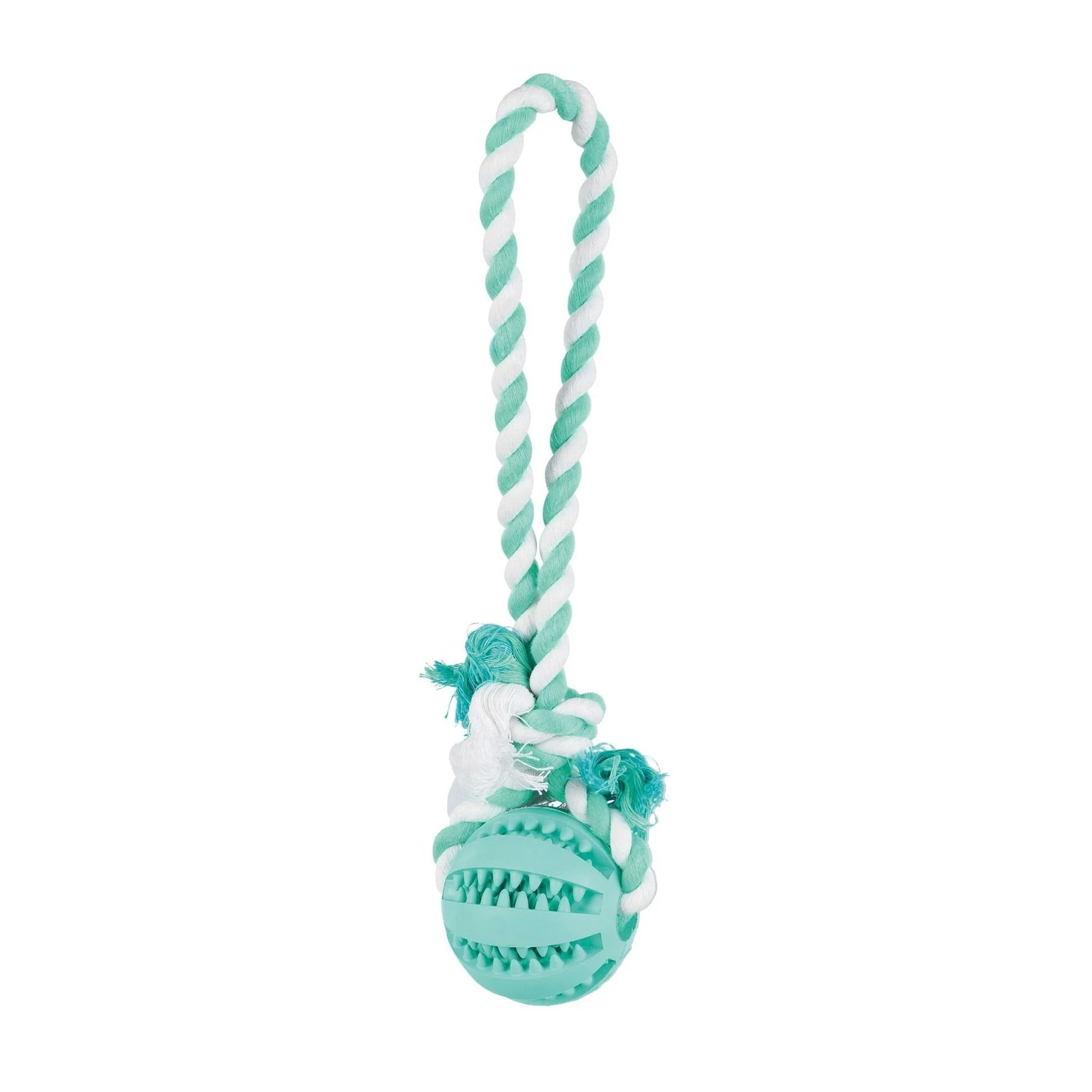 Trixie Denta Fun Playing Rope with Ball іграшка для собак 7 см - блакитний Trixie Denta Fun Playing Rope with Ball іграшка для собак 7 см - блакитний