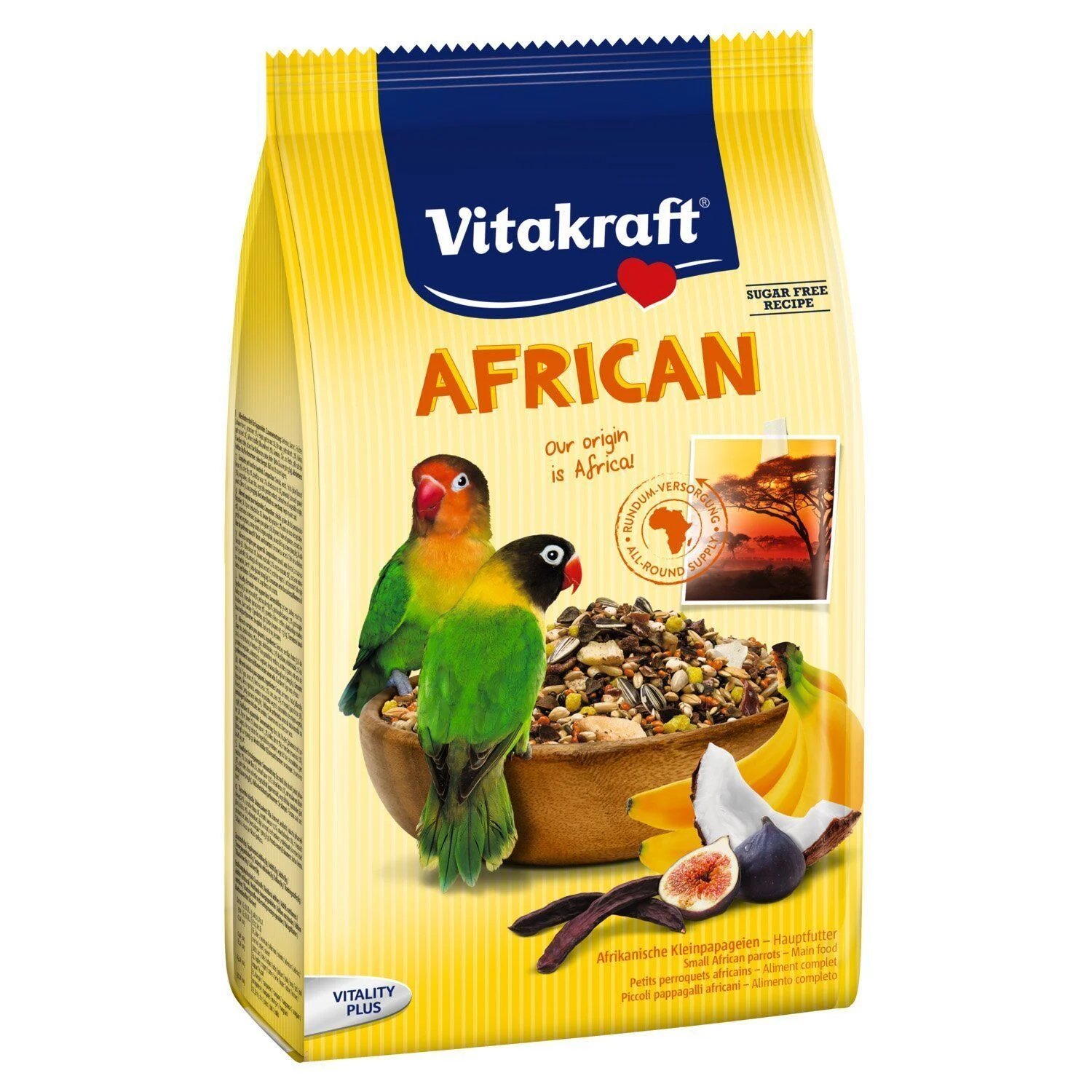 Корм для середніх африканських папуг Vitakraft African 750 г - асорті