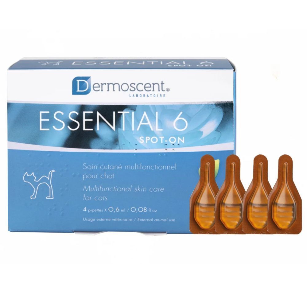 Капли на холку Dermoscent Essential-6 spot-on, 4 пипетки Капли на холку Dermoscent Essential-6 spot-on, 4 пипетки