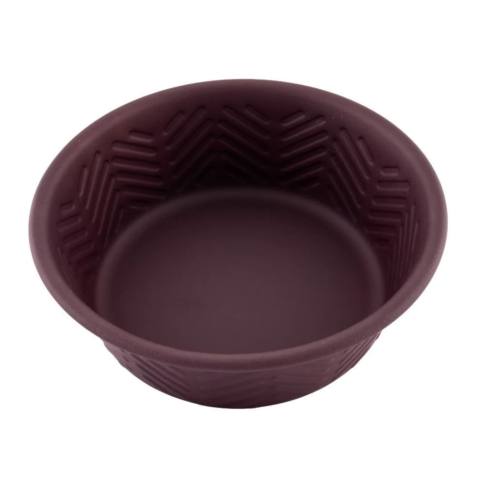 ArjanImpex Premium Chevron Emboss миска металлическая для кошек 470 мл - коричневий