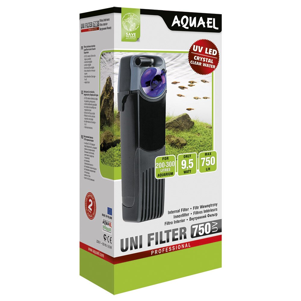 Внутрішній фільтр Aquael «UNI Filter UV 750» для акваріума 200-300 л Внутрішній фільтр Aquael «UNI Filter UV 750» для акваріума 200-300 л