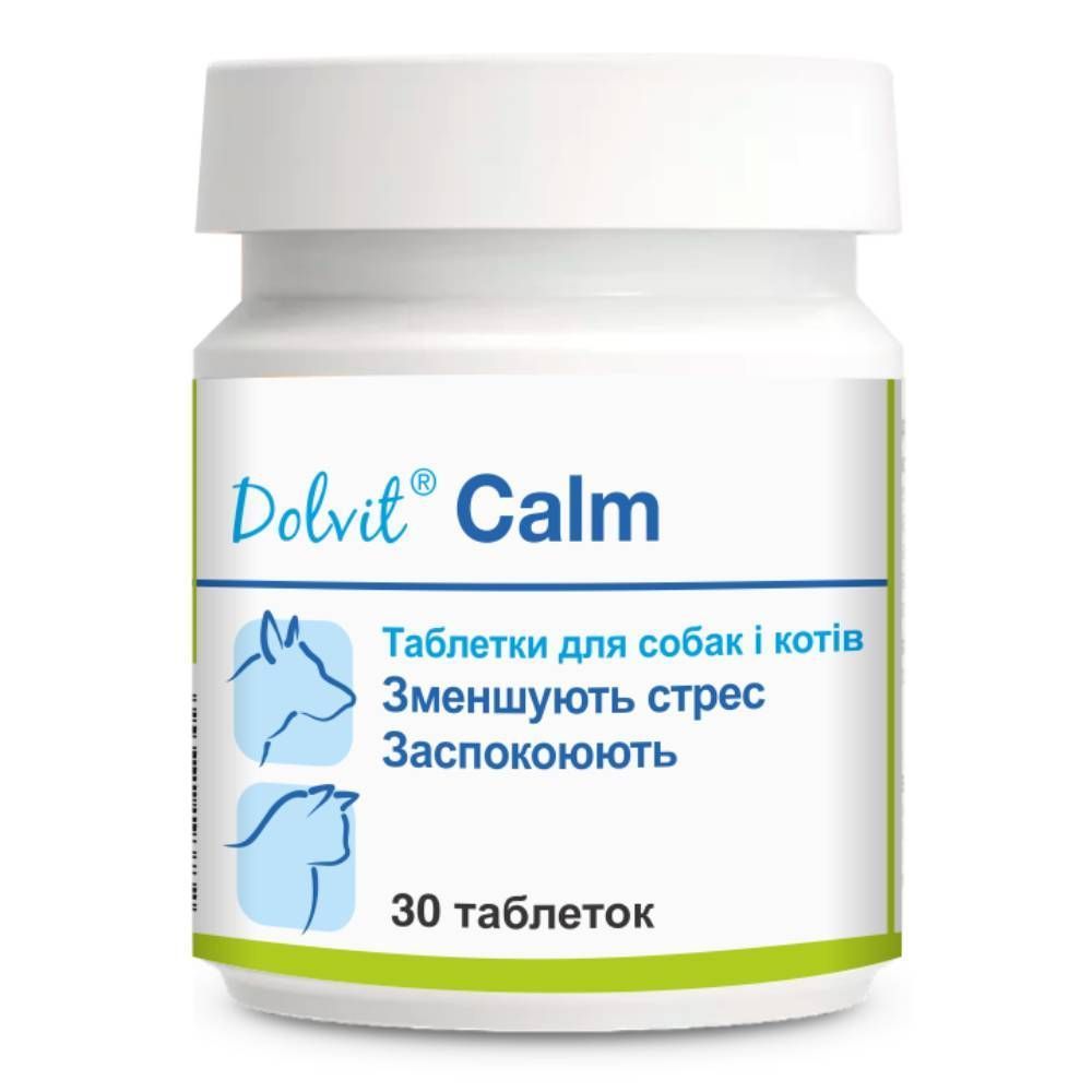 Таблетки для собак та котів Dolfos Dolvit Calm 30 шт Таблетки для собак та котів Dolfos Dolvit Calm 30 шт