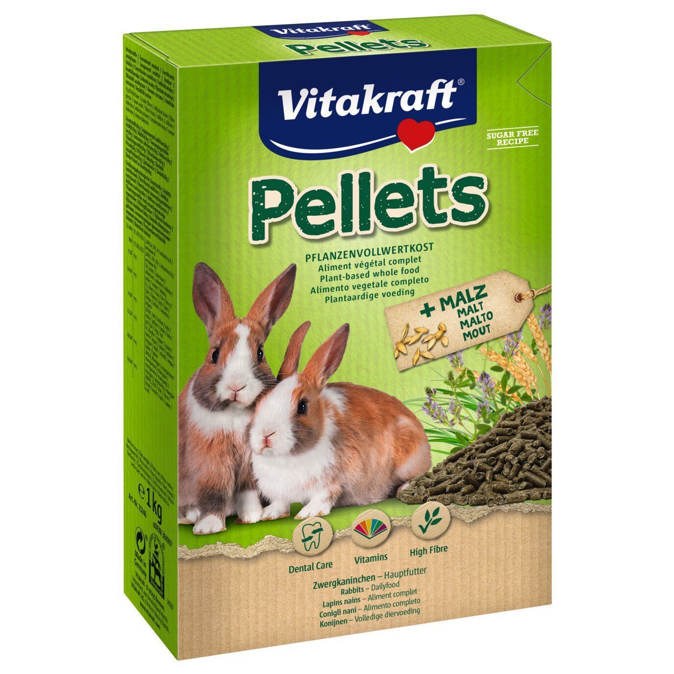 Корм для кроликів Vitakraft Pellets 1 кг - асорті