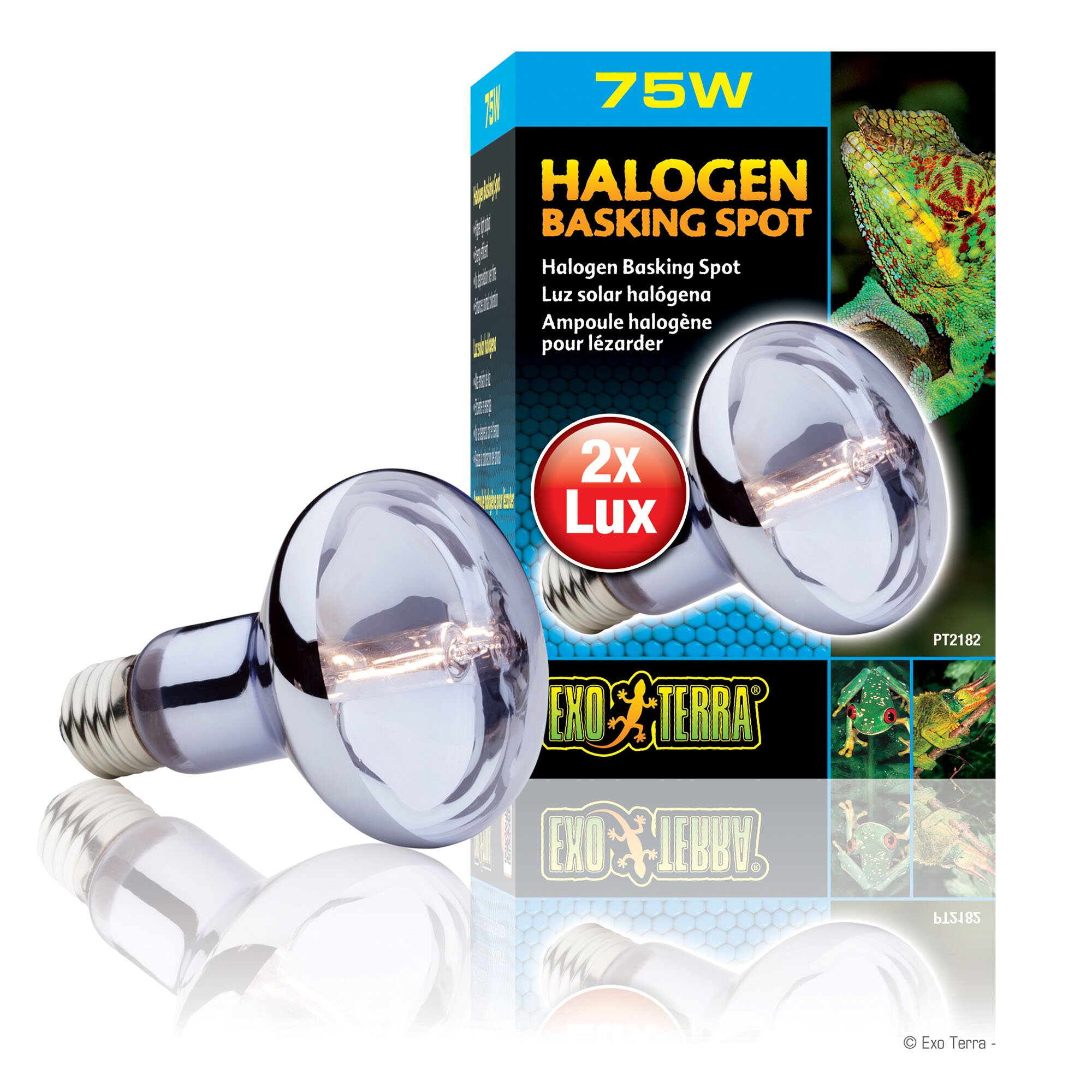 Галогеновая лампа Exo Terra «Halogen Basking Spot» 75 Вт, E27 (для обогрева) Галогеновая лампа Exo Terra «Halogen Basking Spot» 75 Вт, E27 (для обогрева)