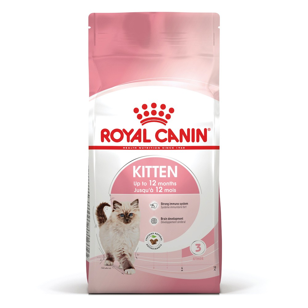 Набір сухого та вологого корму для кошенят Royal Canin Kitten 2 кг + 4 шт х 85 г