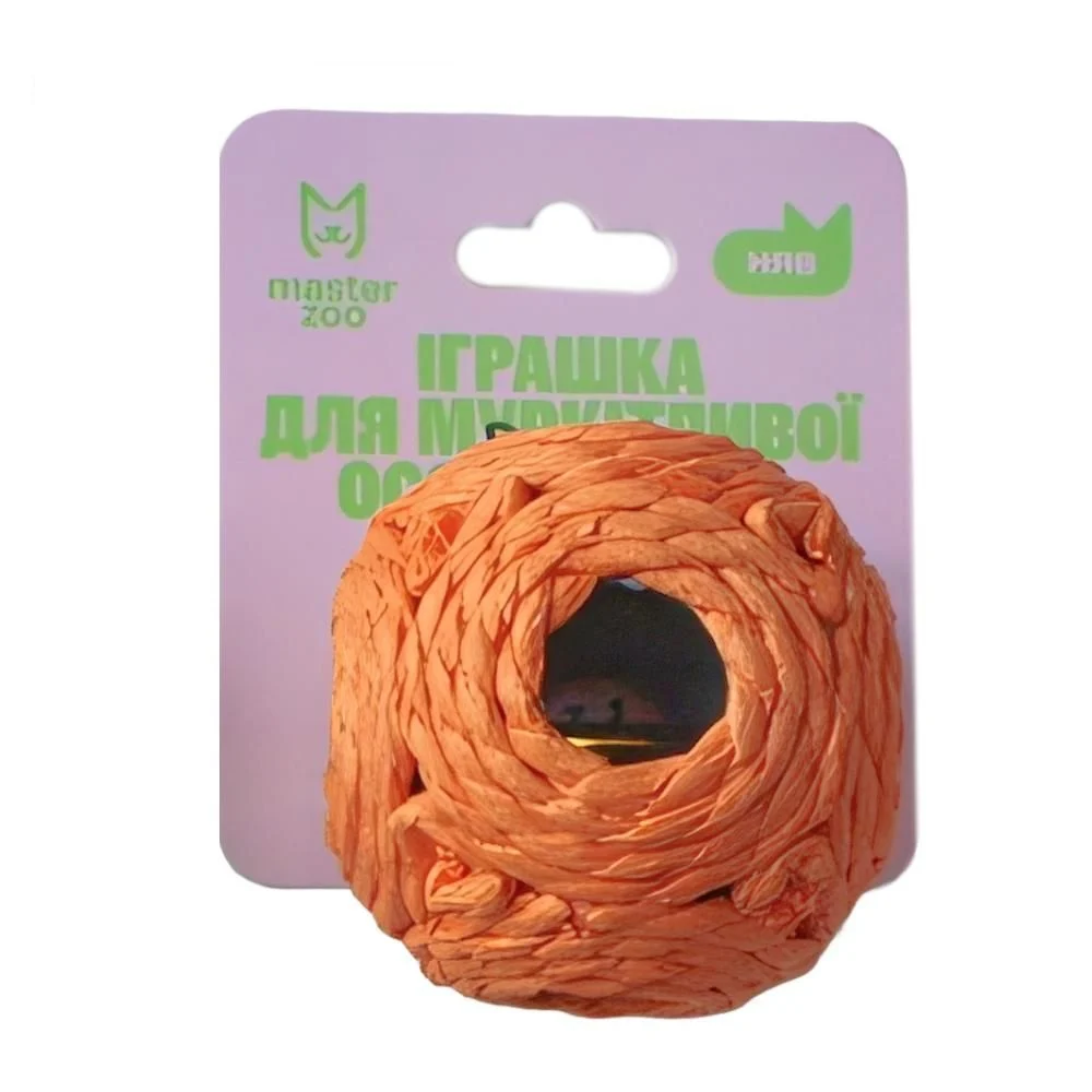 Pet Fun Мʼячик-дзвіночок іграшка для котів 6,5 см - колір в асортименті