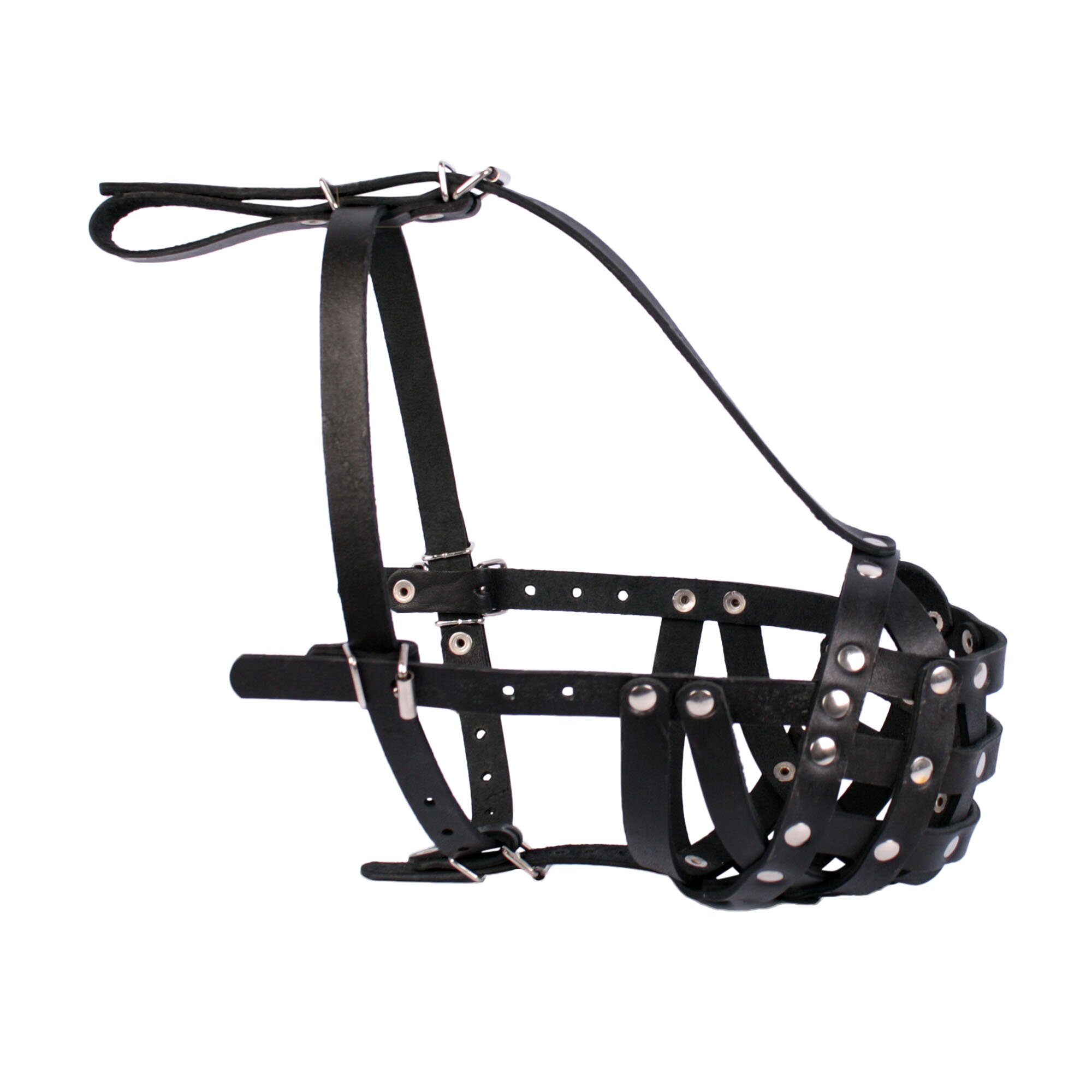 Намордник Collar кожаный жесткий А:38 см / B:5 см (черный, коричневый) Намордник Collar кожаный жесткий А:38 см / B:5 см (черный, коричневый)