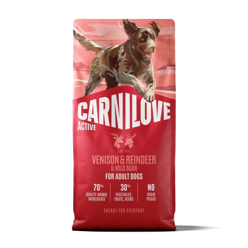 Сухой корм для собак Carnilove Active Adult 12 кг - оленина и дикий кабан
