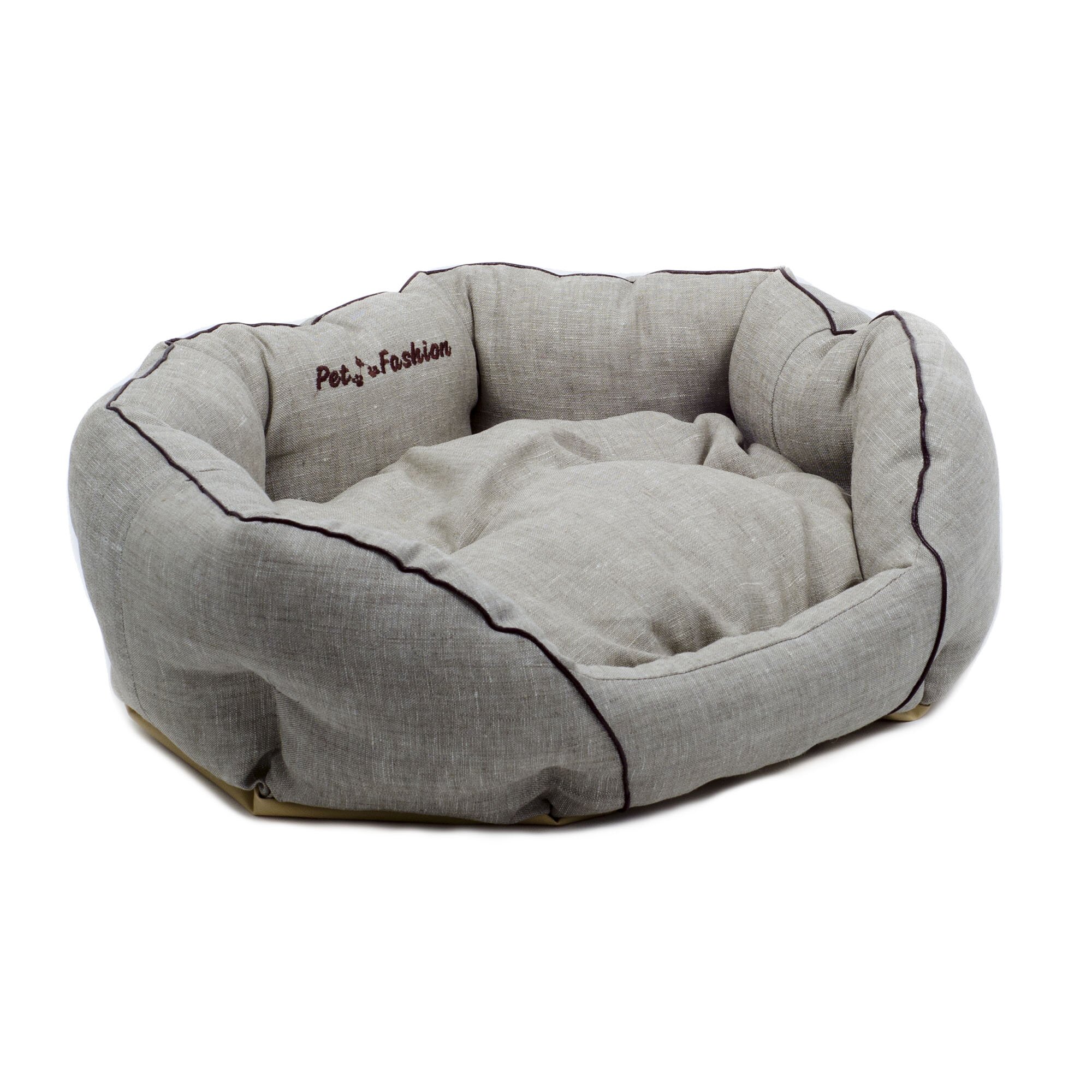 Лежак Pet Fashion «Кантри» 68 см / 52 см / 23 см (серый)