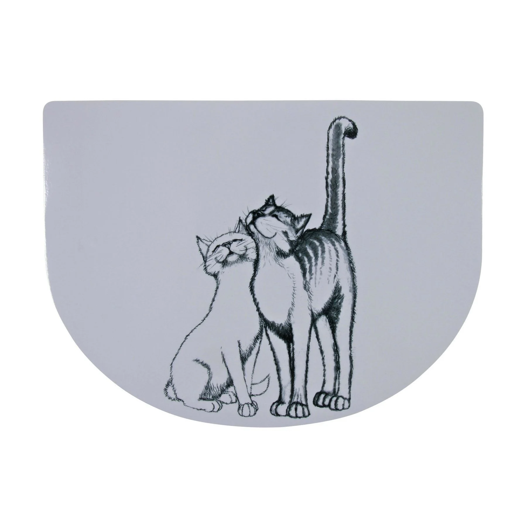 Килимок під миску Trixie Pussy Cat 40 см / 30 см - сірий