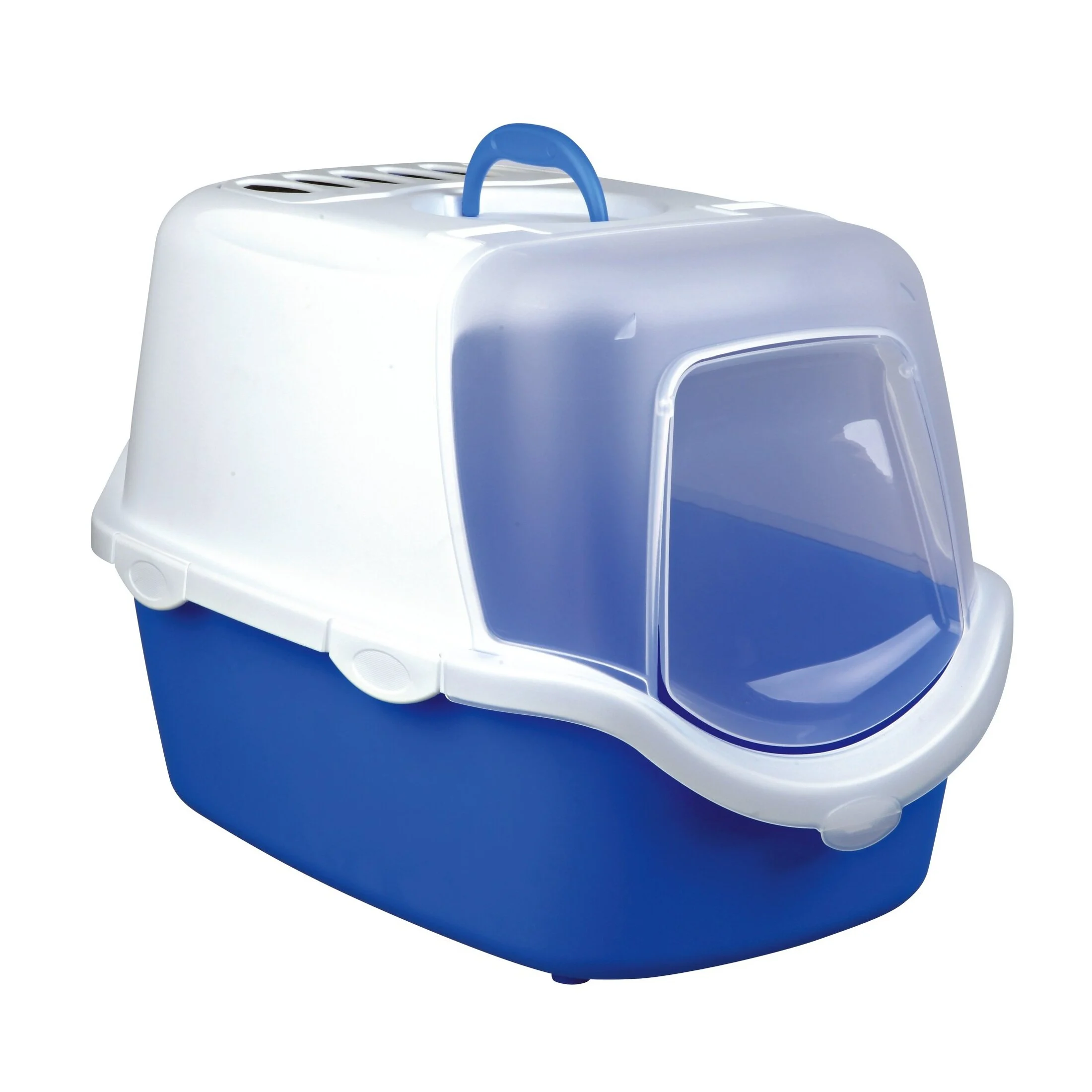 Туалет для кошек Trixie закрытый «Vico Open Top» 40 x 40 x 56 см (пластик, цвет: синий)