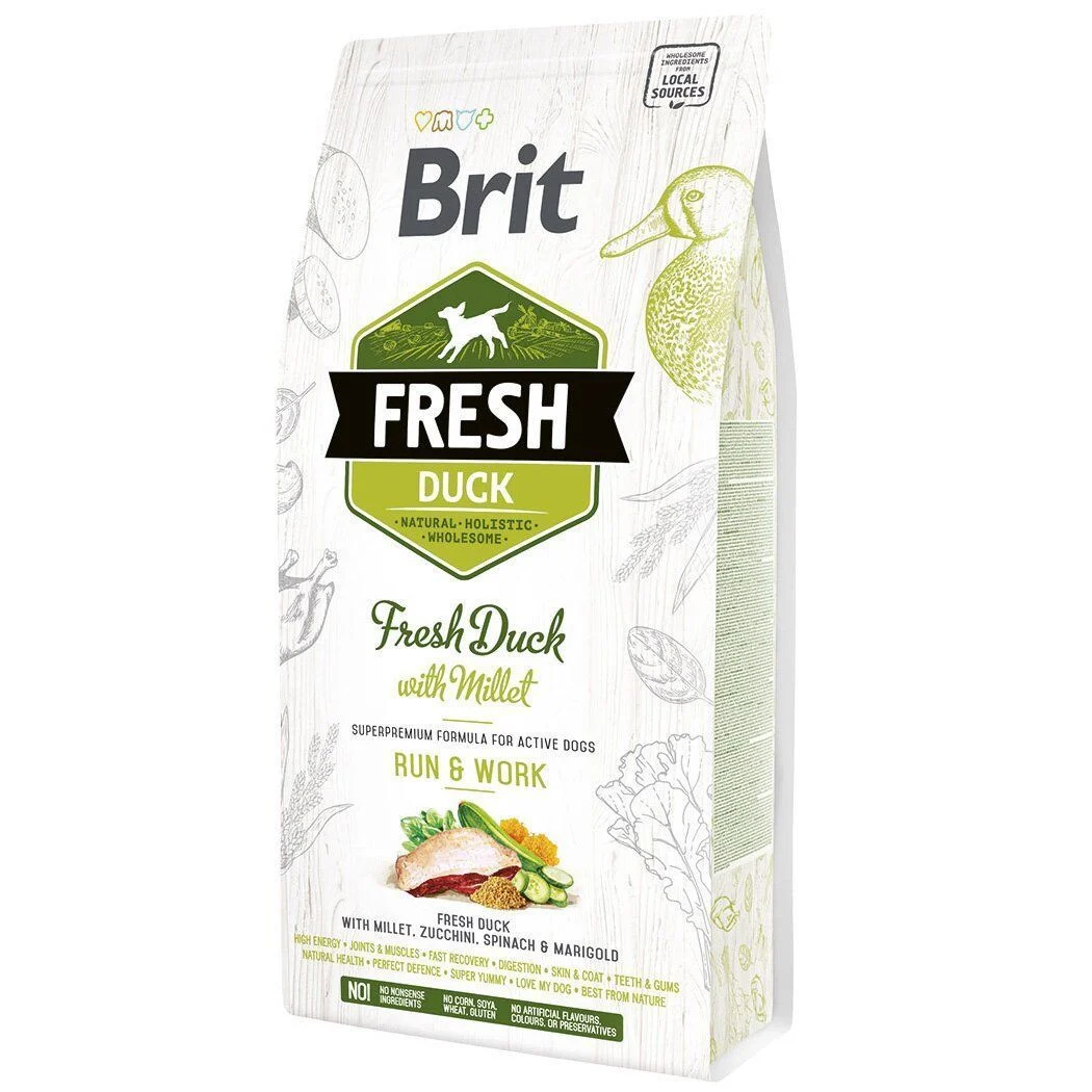Cухий корм для собак Brit Fresh Active Run and Work 2,5 кг - качка
