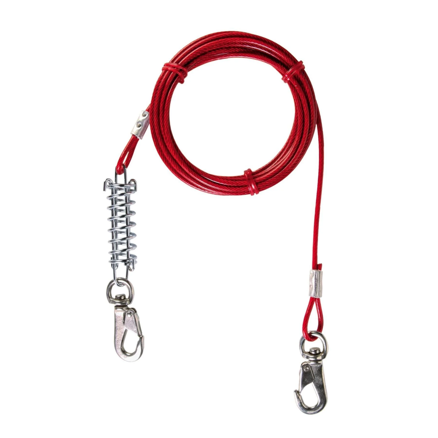 Trixie Tie-out Lead трос прив'язувальний для собак 5 м - червоний Trixie Tie-out Lead трос прив'язувальний для собак 5 м - червоний
