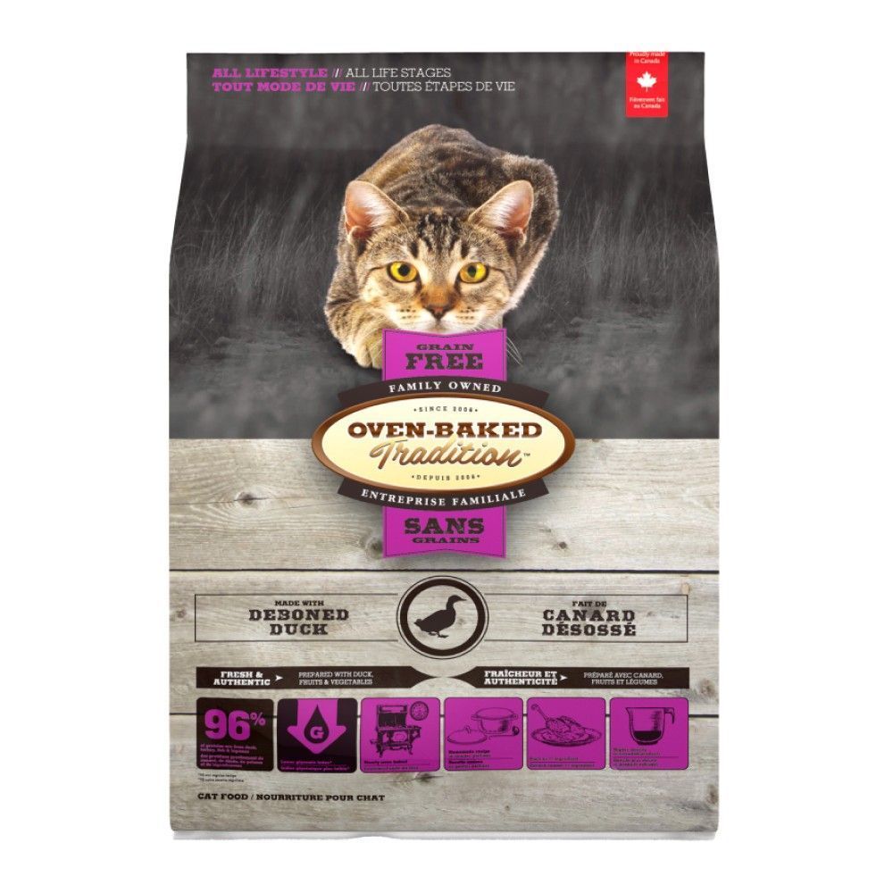 Сухий корм для котів Oven-Baked Tradition Grain Free 4,54 кг - качка Сухий корм для котів Oven-Baked Tradition Grain Free 4,54 кг - качка