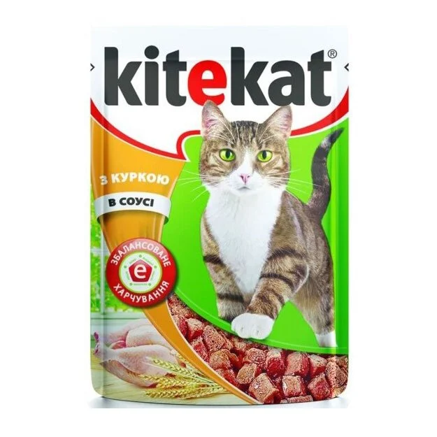 Влажный корм для кошек Kitekat 100 г - курица в соусе