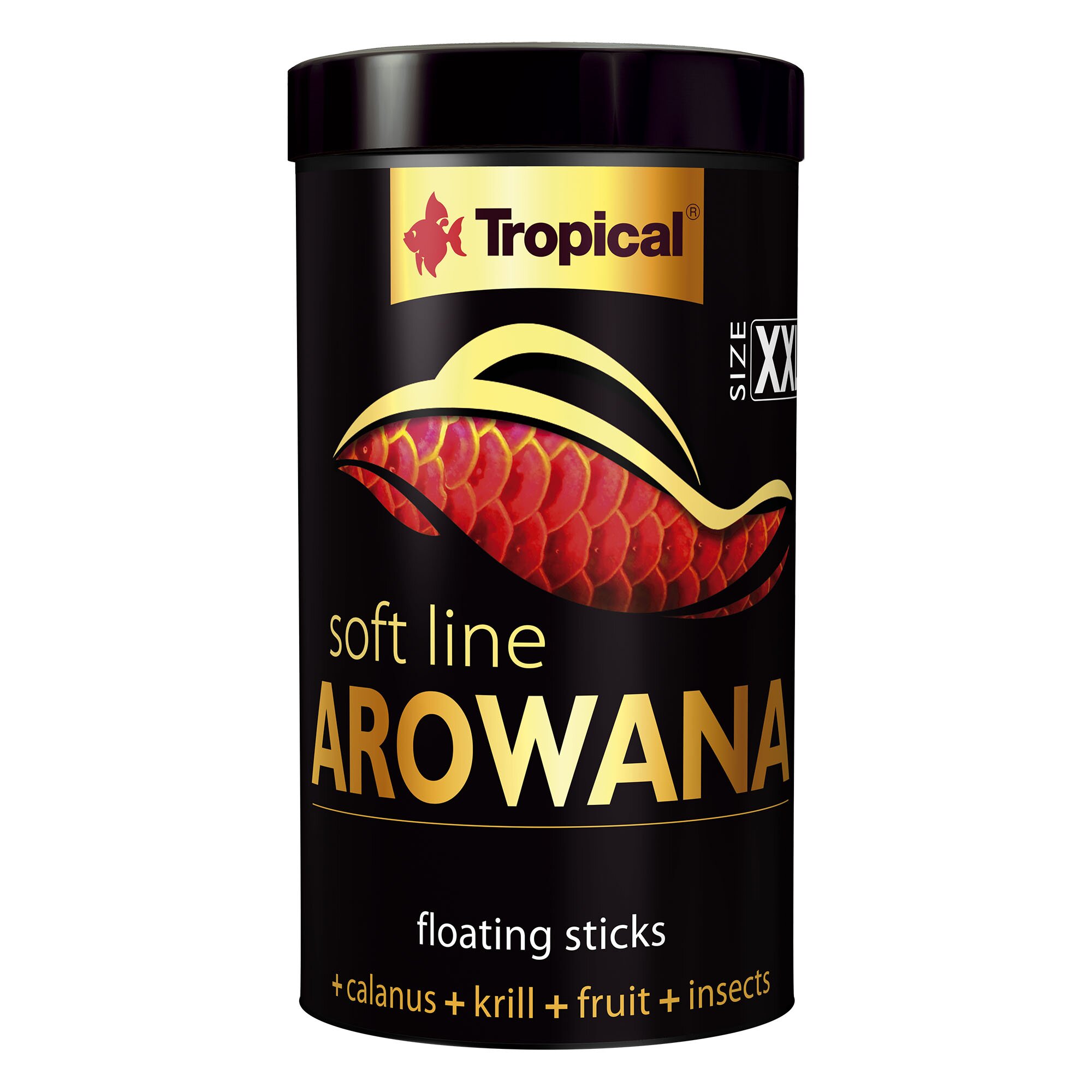 Сухой корм для аквариумных рыб Tropical в палочках «Soft Line Arowana» XXL 250 мл (для арованов) Сухой корм для аквариумных рыб Tropical в палочках «Soft Line Arowana» XXL 250 мл (для арованов)