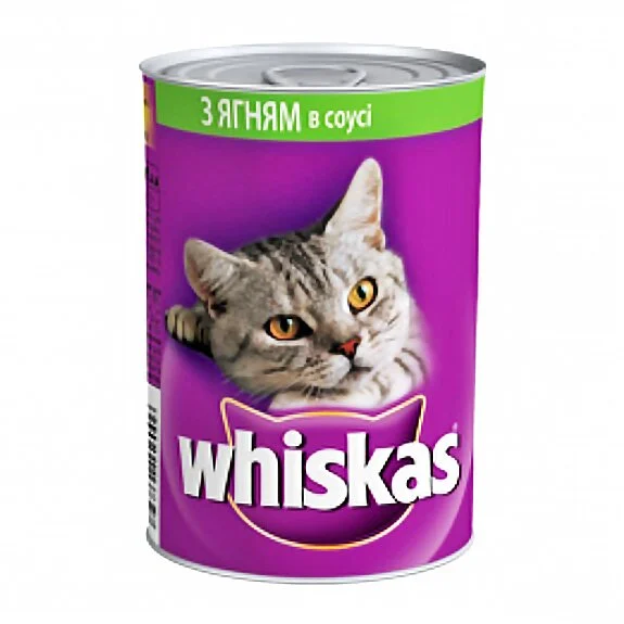 Влажный корм для кошек Whiskas 400 г — ягненок в соусе