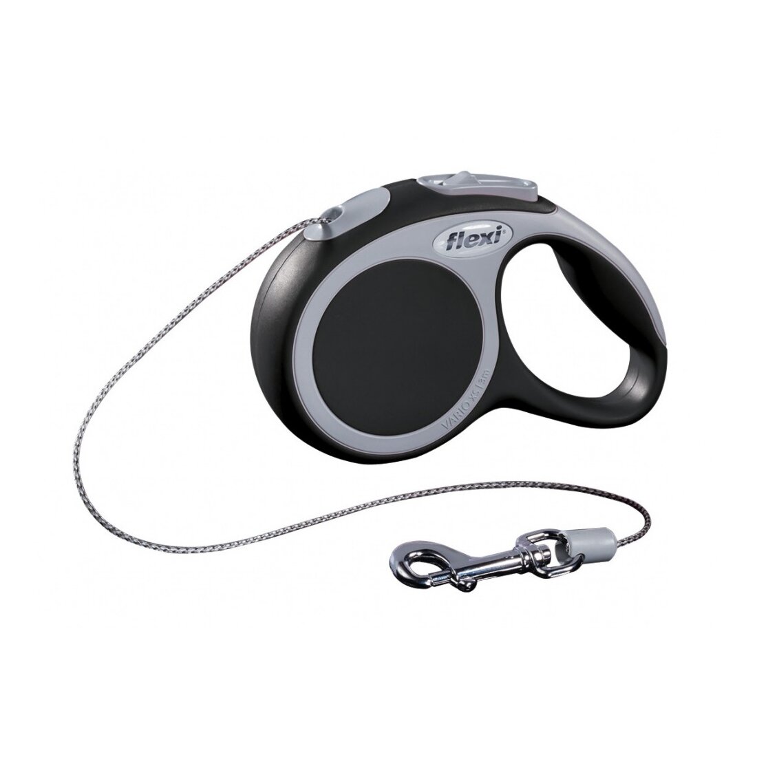 Поводок-рулетка Flexi с тросом «Vario» XS 3 м / 8 кг (серый) Поводок-рулетка Flexi с тросом «Vario» XS 3 м / 8 кг (серый)