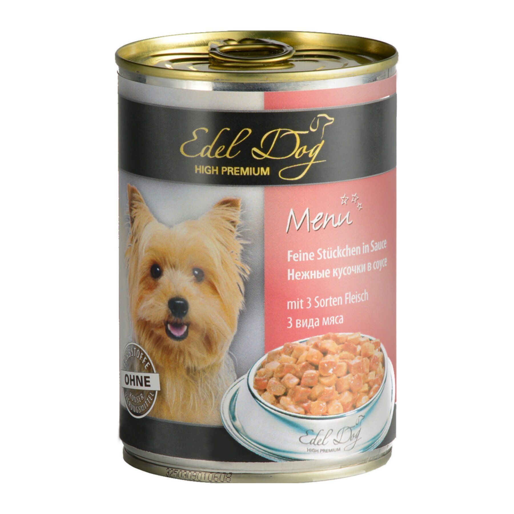 Влажный корм для собак Edel Dog High Premium 400 г — мясо Влажный корм для собак Edel Dog High Premium 400 г — мясо