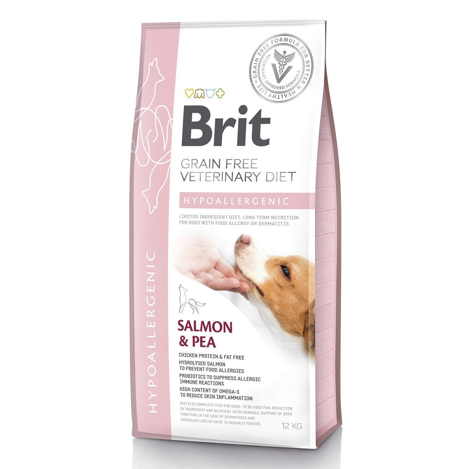Cухий корм для собак Brit GF Veterinary Diet Hypoallergenic 12 кг - лосось та горох