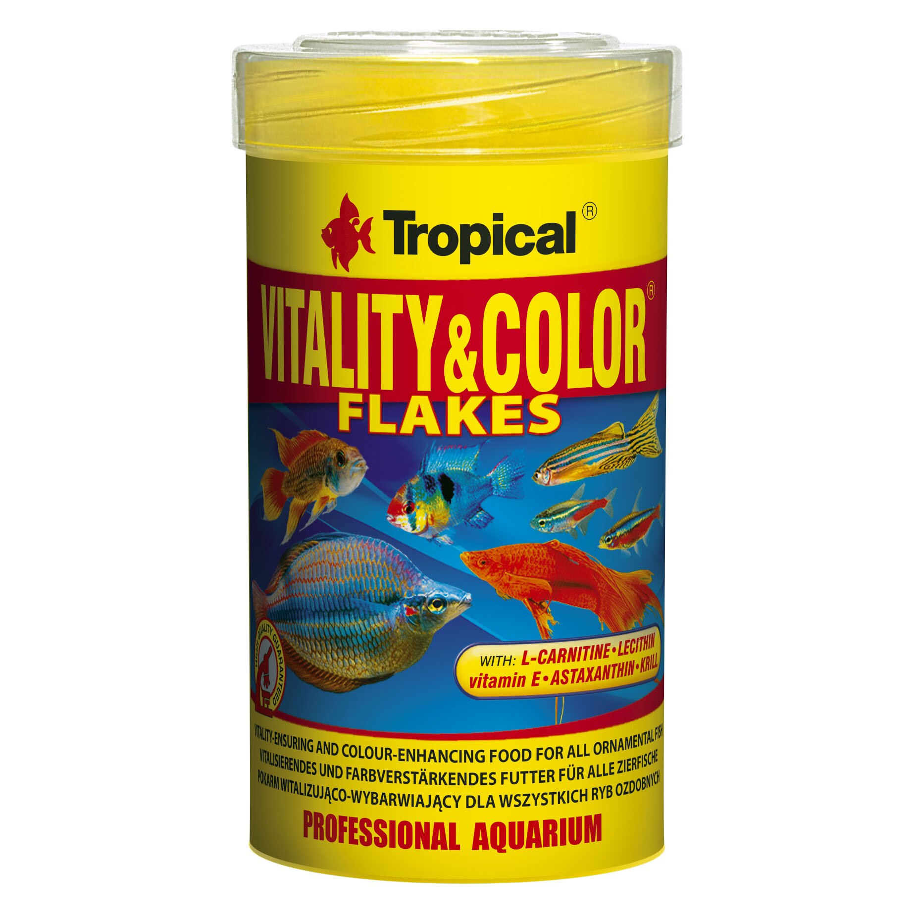 Сухой корм для аквариумных рыб Tropical в хлопьях «Vitality & Color Flakes» 100 мл (для всех аквариумных рыб) Сухой корм для аквариумных рыб Tropical в хлопьях «Vitality & Color Flakes» 100 мл (для всех аквариумных рыб)