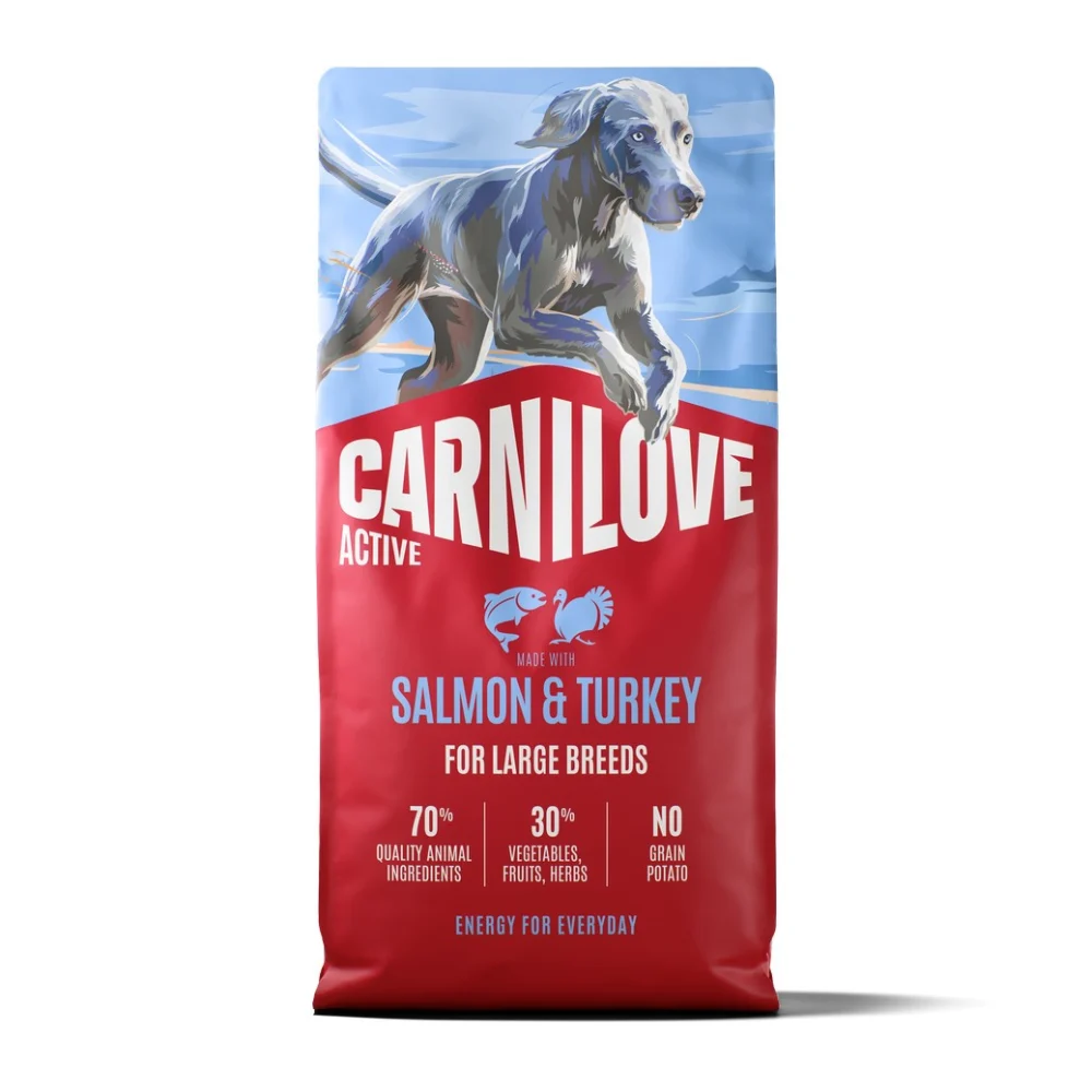 Сухой корм для собак Carnilove Active Large Breeds 12 кг – лосось и индейка Сухой корм для собак Carnilove Active Large Breeds 12 кг – лосось и индейка