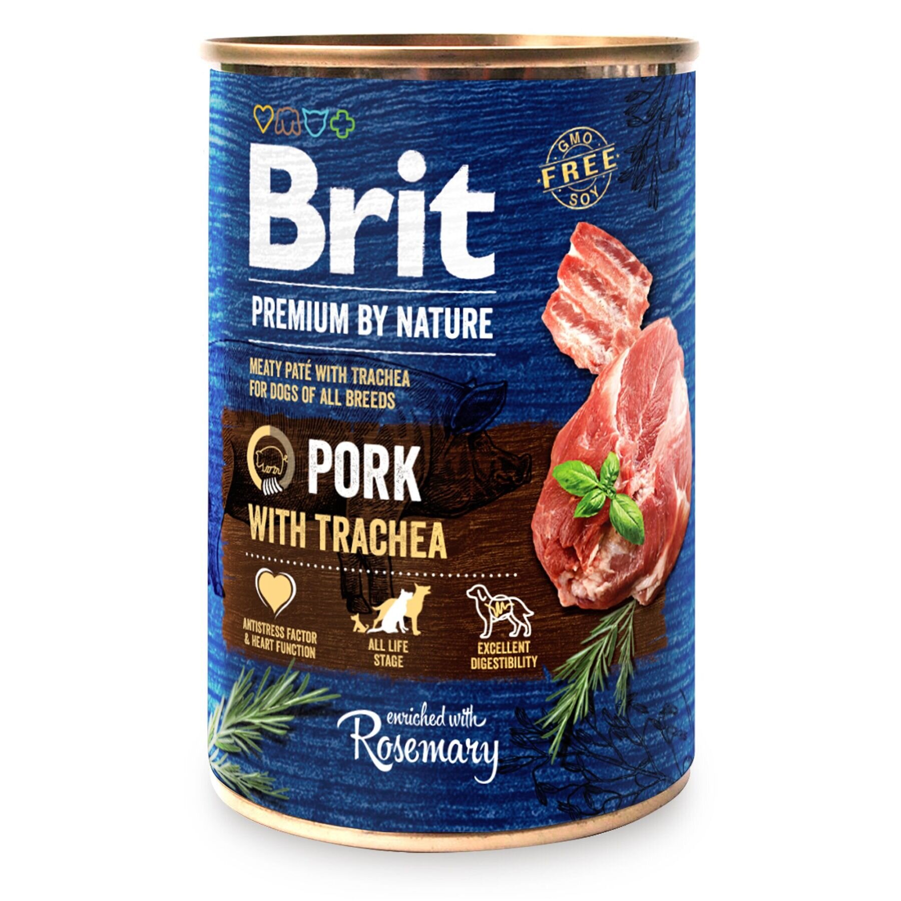Влажный корм для собак Brit Premium By Nature Pork with Trachea 800 г (свинина) Влажный корм для собак Brit Premium By Nature Pork with Trachea 800 г (свинина)