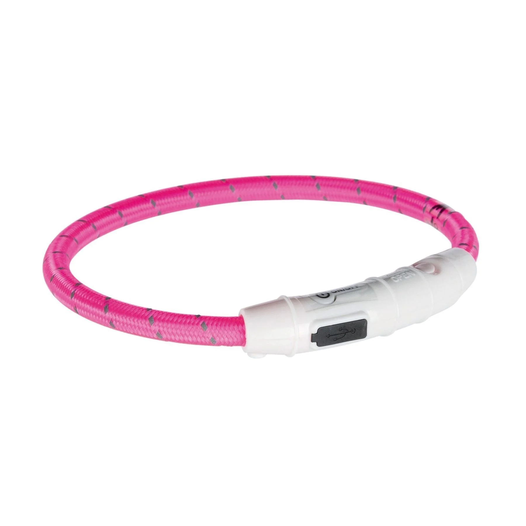 Trixie Flash Light Ring USB ошейник для собак XS-S – розовый