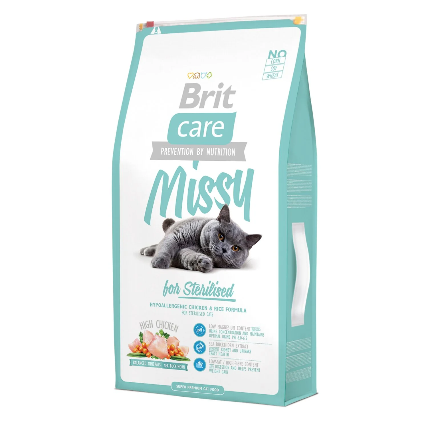 Сухой корм для стерилизованных кошек Brit Care Cat Missy for Sterilised 7 кг - курица Сухой корм для стерилизованных кошек Brit Care Cat Missy for Sterilised 7 кг - курица
