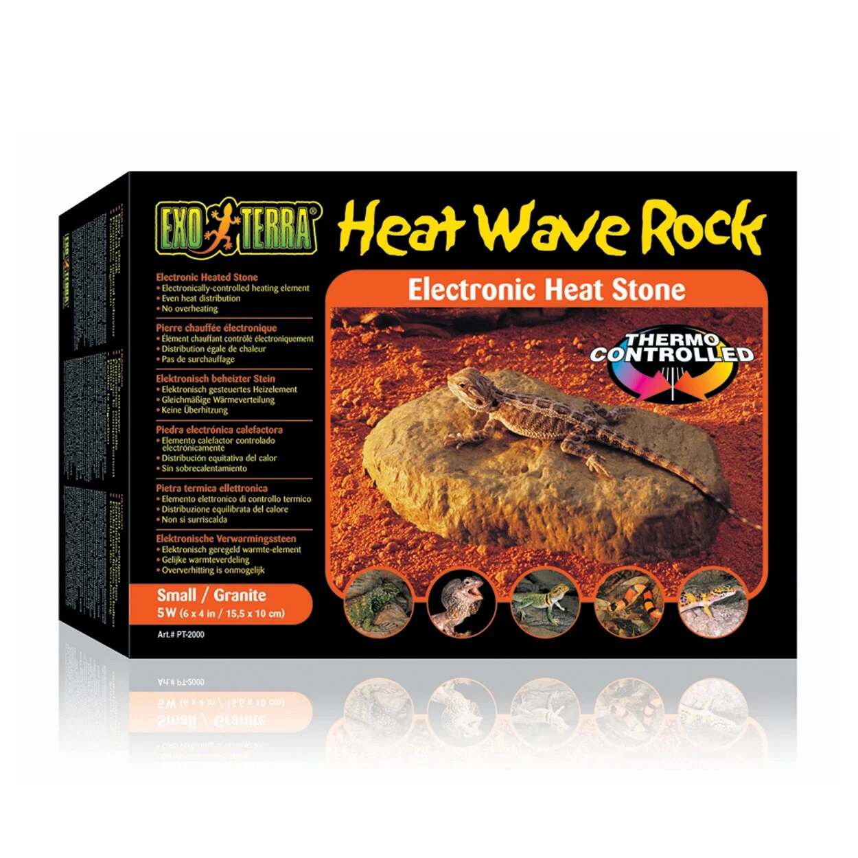 Обігрівач для тераріума Exo Terra Heat Wave Rock 5 W, 15x10 см Обігрівач для тераріума Exo Terra Heat Wave Rock 5 W, 15x10 см