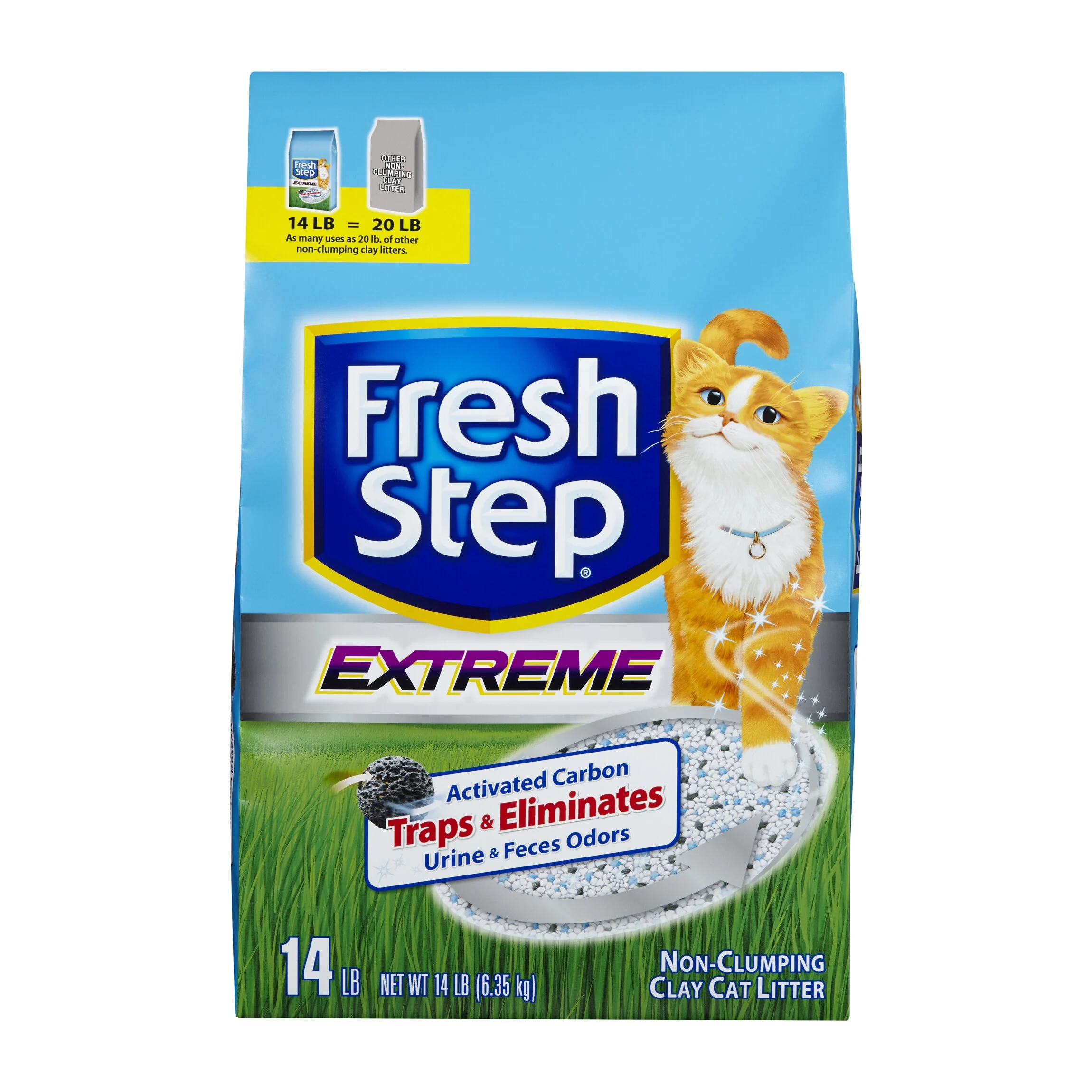 Бентонитовый наполнитель для кошачьего туалета Fresh Step 9,52 кг / 10,5 л