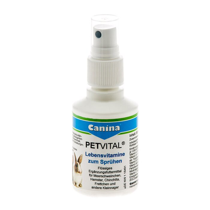 Витамины для грызунов Canina «PETVITAL Lebensvitamine» спрей 50 мл (мультивитамин)